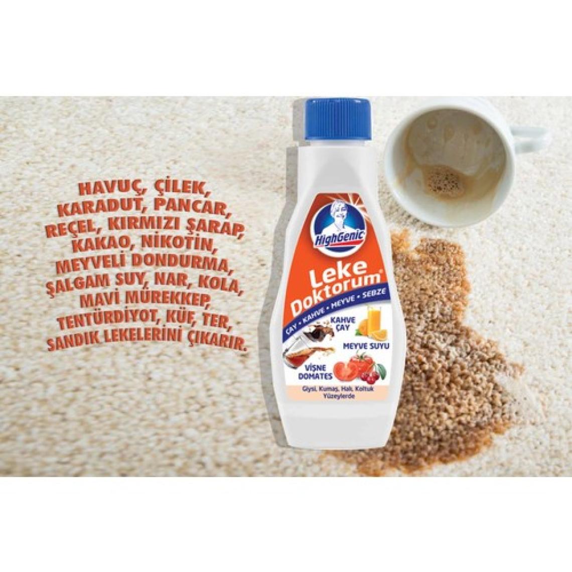 HighGenic Leke Doktorum ÇAY, KAHVE, MEYVE-SEBZE Leke Çıkarıcı 200 ml