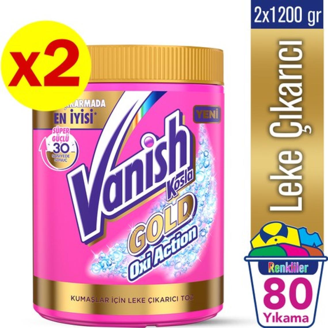 Vanish Kosla Oxi Action Pembe Gold 1200 gr x 2 Adet