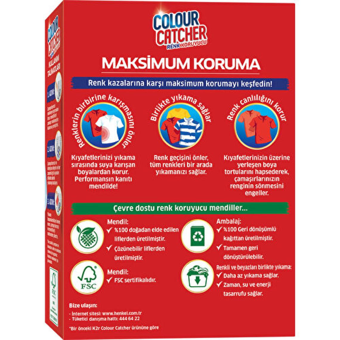 K2r Renk Koruyucu Mendil Maksimum Koruma 20 Yıkama