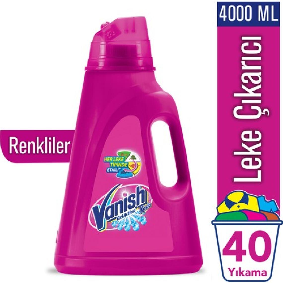 Vanish Kosla Oxi Action Sıvı Leke Çıkarıcı 4000 ml Renkliler İçin