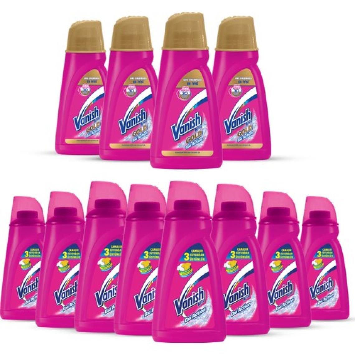 Vanish Kosla Sıvı Leke Çıkarıcı 8'li 900 ml + Vanish Gold 4'lü 900 ml