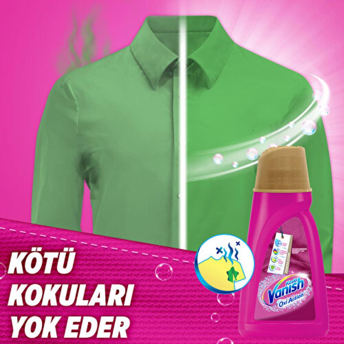 Vanish Kosla Multipower Gold Renkliler için Leke Çıkarıcı ve Deterjan Güçlendirici 1 lt