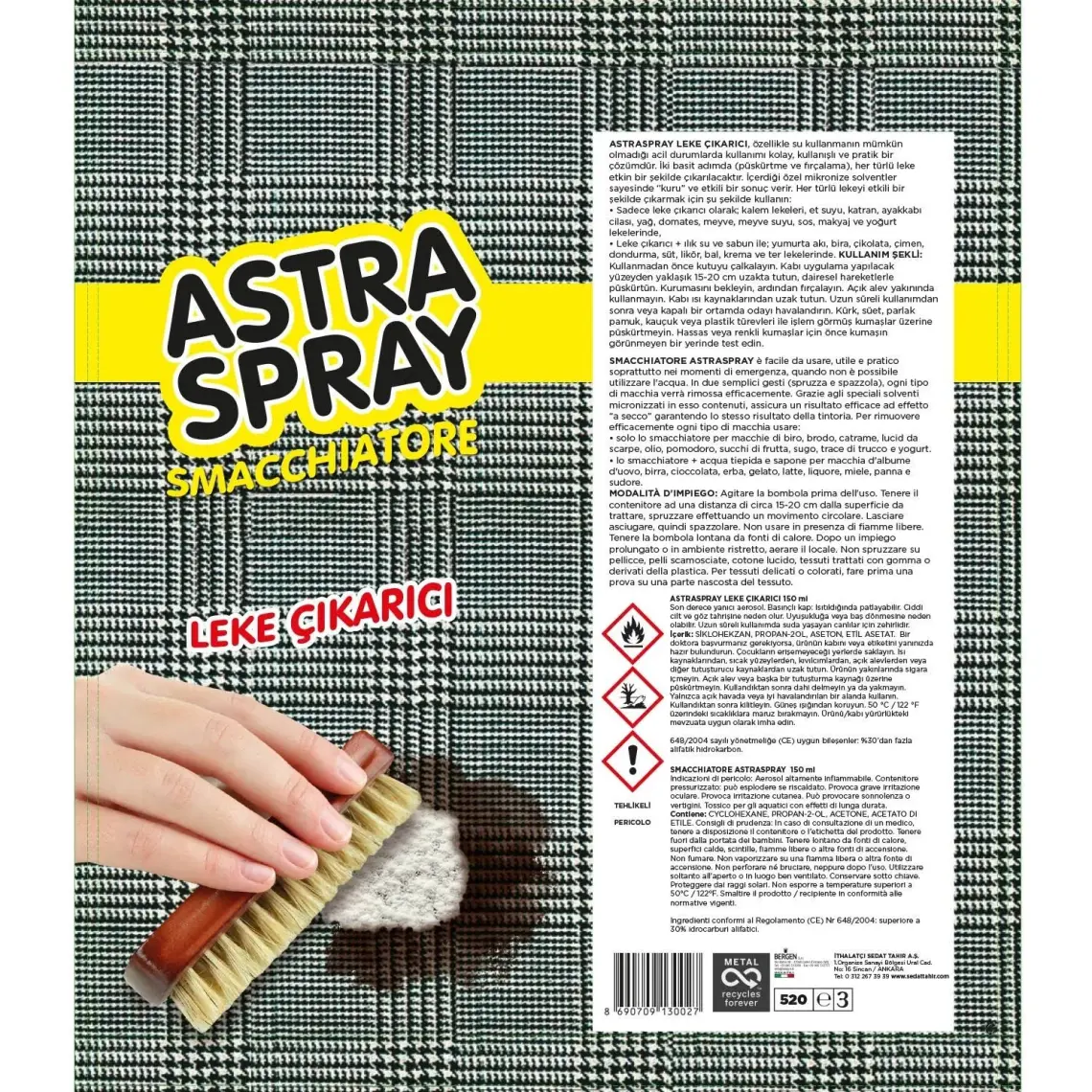 Astra (Zeta) Leke Çıkarıcı Sprey 150 ml