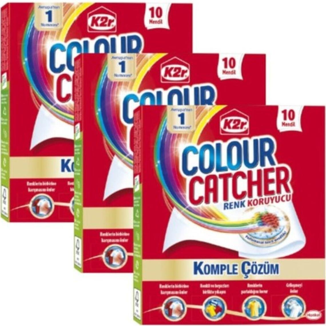 K2R Colour Catcher Renk Koruyucu Mendil 10'lu 3 Paket