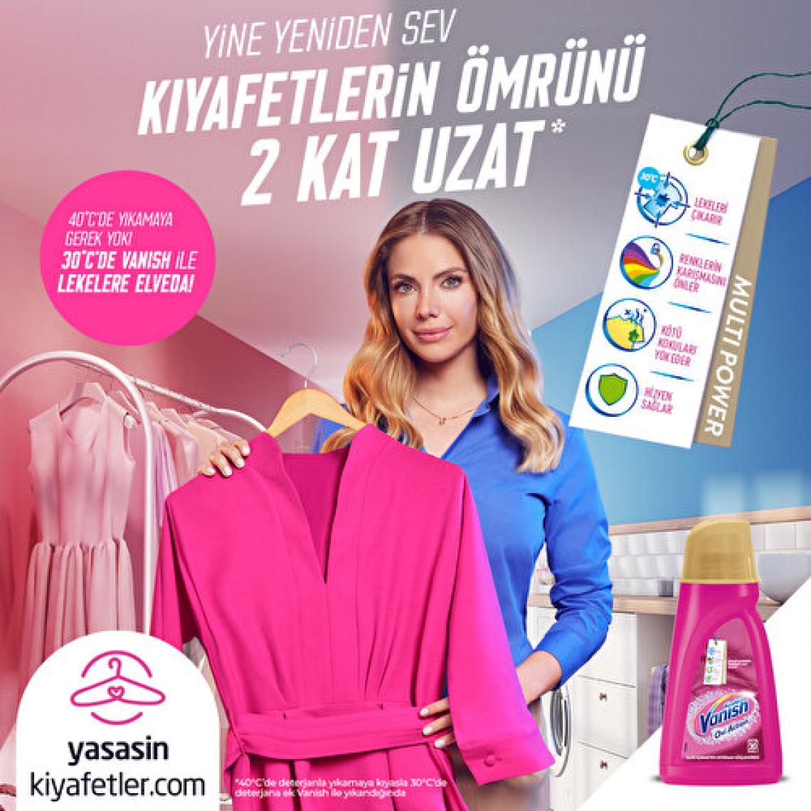 Vanish Kosla Multipower Renkliler için Leke Çıkarıcı ve Deterjan Güçlendirici Sıvı 1000 ml