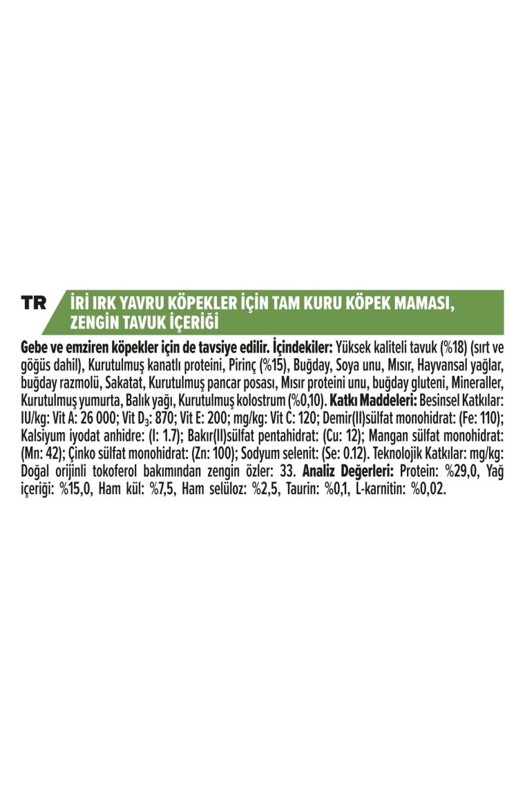 Pro Plan Large Robust Puppy Tavuklu 12 kg Büyük Irk Yavru Köpek Maması