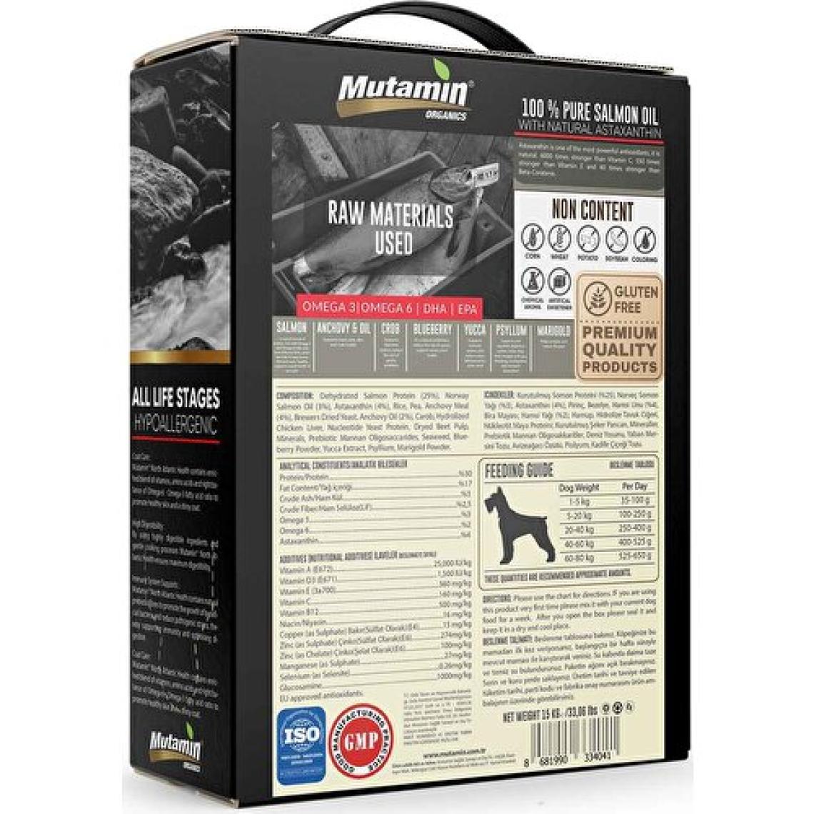 Mutamin Puppy Small Düşük Tahıllı Somonlu Köpek Maması 15 kg