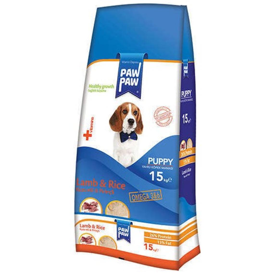 Pawpaw Paw Paw Kuzu Etli Ve Pirinçli Yavru Köpek Maması 15 Kg