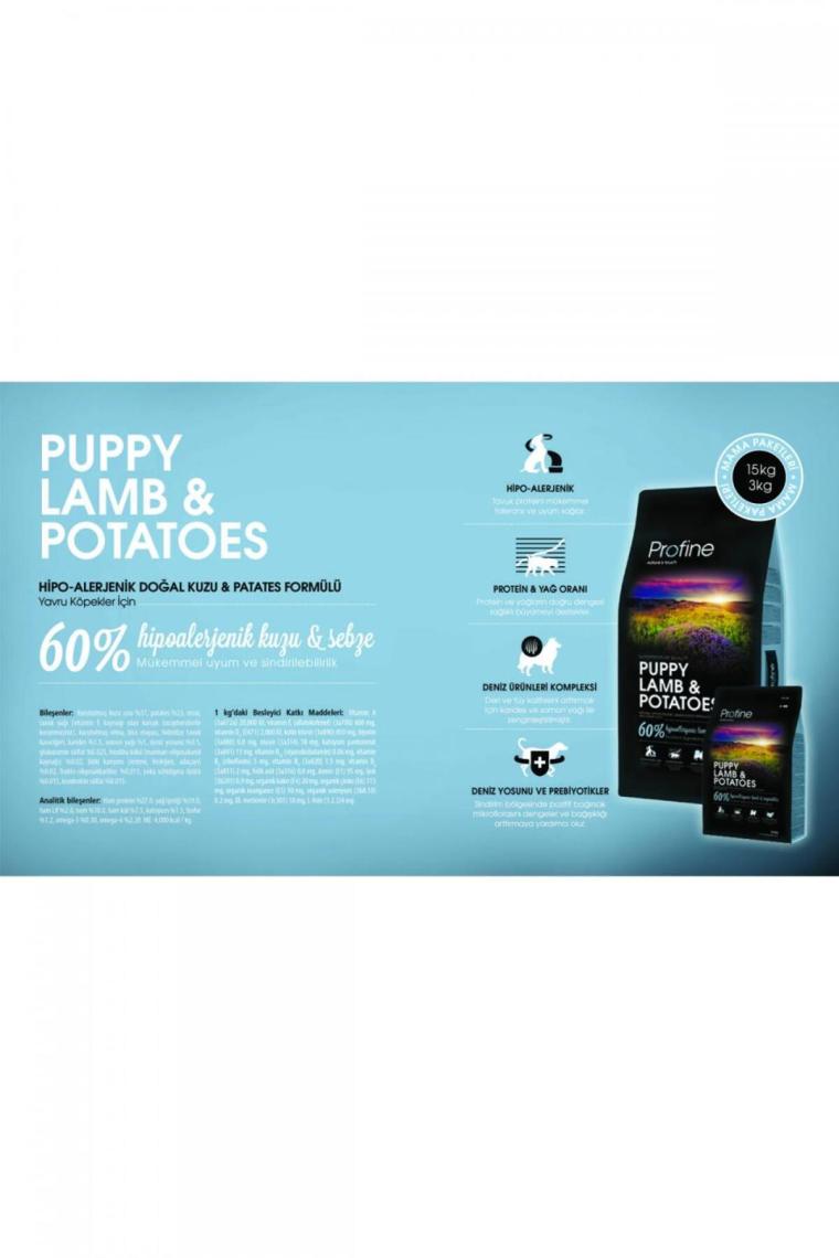 Profine Düşük Tahıllı Puppy Kuzu Etli Patatesli 3 kg Yavru Köpek Maması