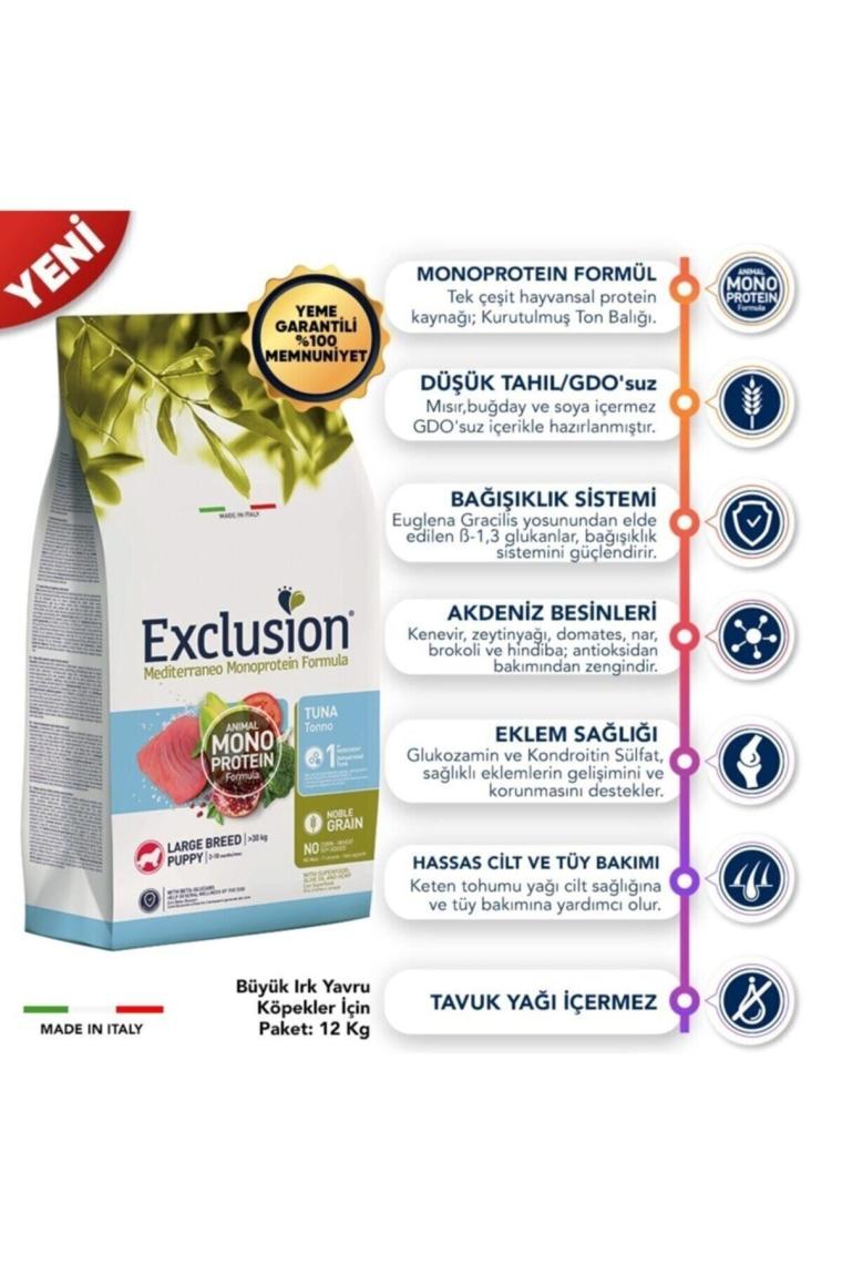 Monoprotein Düşük Tahıllı Ton Balıklı Ve Narlı Büyük Irk Yavru,hamile Ve Emziren Köpek Mam