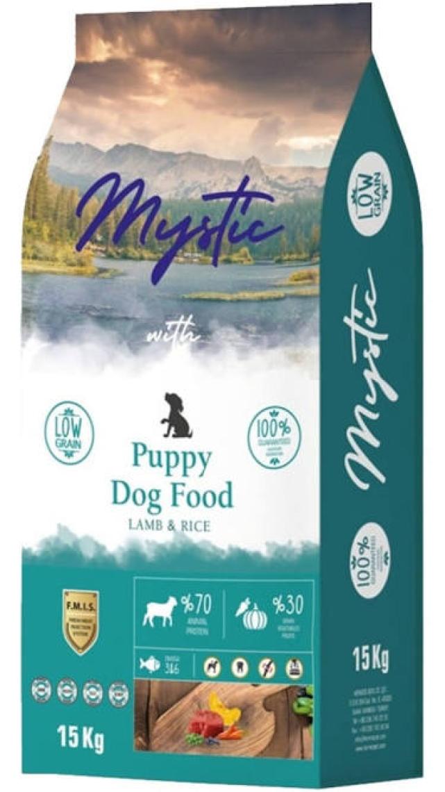 Mystic Az Tahıllı Yavru Köpek Maması Kuzu 15Kg