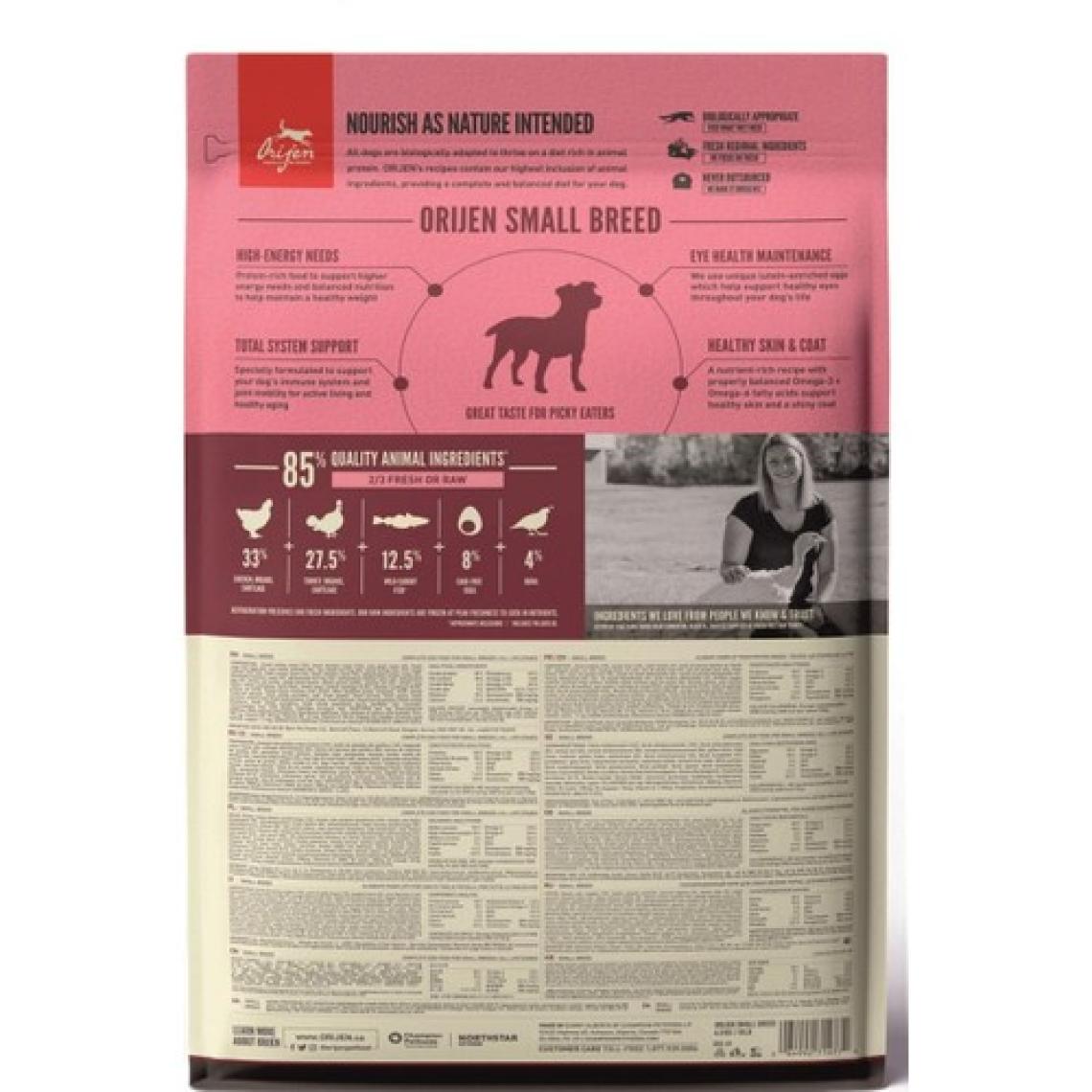 Orijen Small Yavru ve Yetişkin Küçük Irk Köpek Maması 4,5 Kg