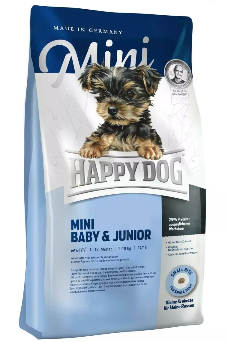 Happy Dog Mini Baby&Junior Yavru Ve Genç Köpek Maması 4 Kg