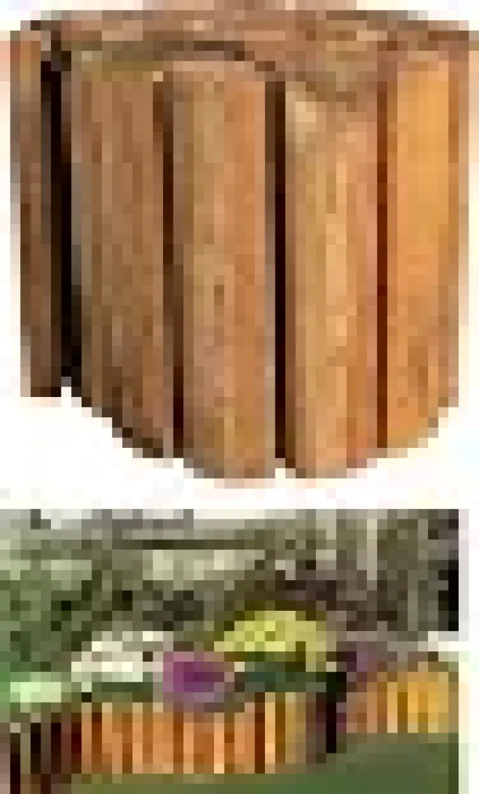 Ahşap Bahçe Çiti Bahçe Bordürü 2096