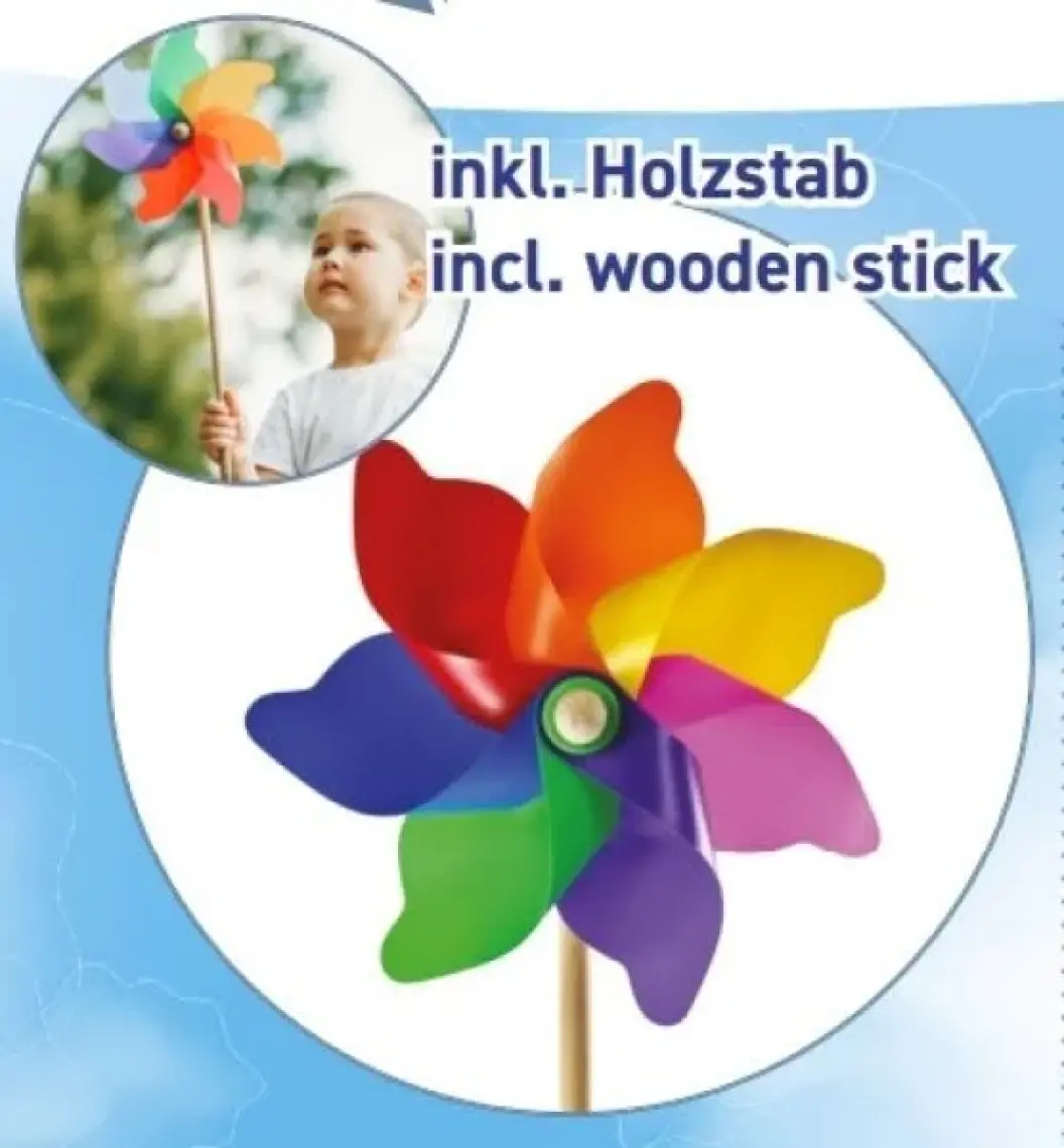 Kardeşler Oyuncak Rüzgar Gülü Çap: 65 cm