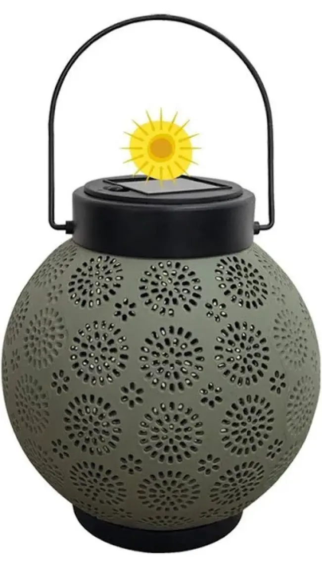 Güneş Enerjili Dekoratif Led Fener / Askılı Bahçe Feneri / Bahçe Dekorasyon Feneri / GT-SL25G
