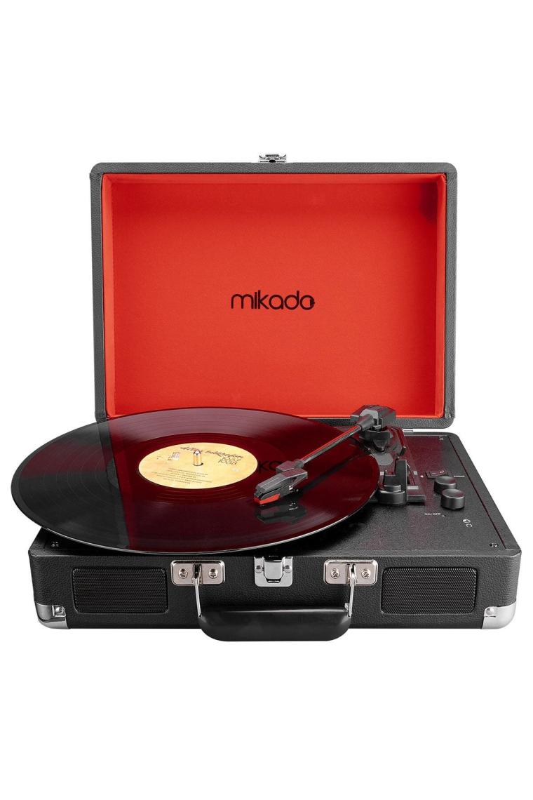 Nostalgia Mn-p317 Siyah Çanta Pikap Bluetooth Destekli Rca Müzik Kutusu