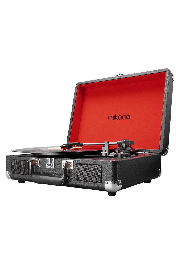 Nostalgia Mn-p317 Siyah Çanta Pikap Bluetooth Destekli Rca Müzik Kutusu