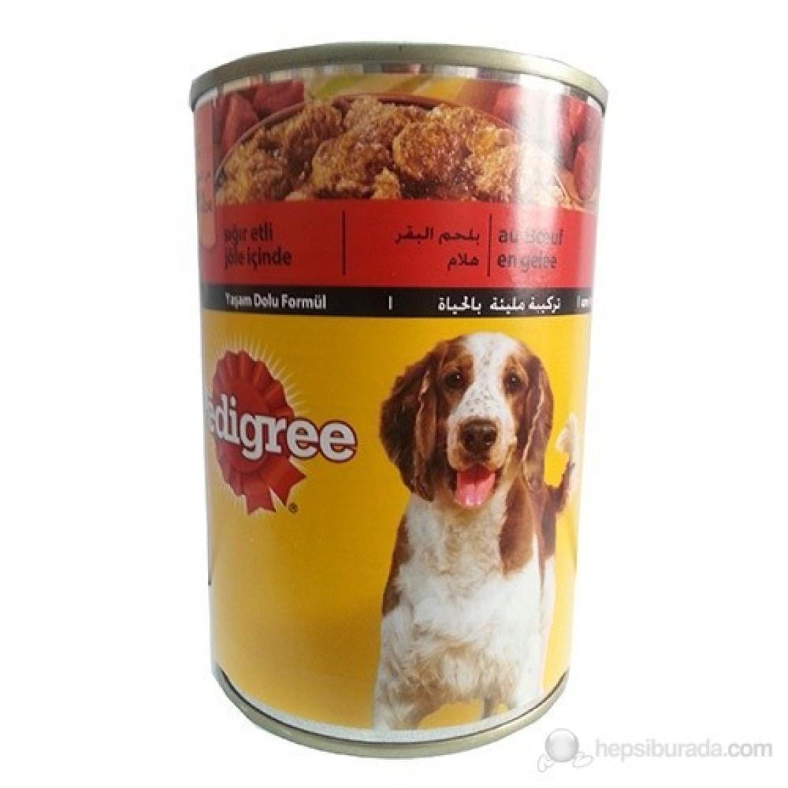 Pedigree Sığır Etli 400 gr Yetişkin Köpek Konservesi