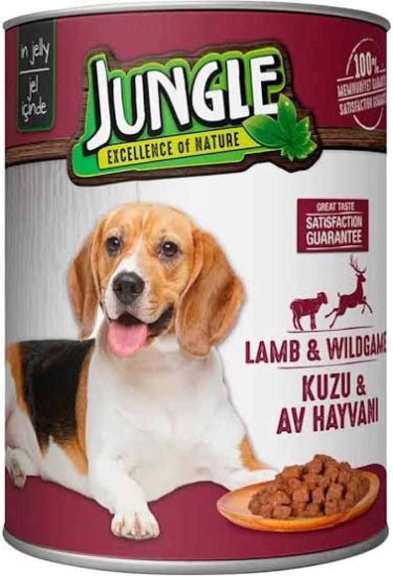 Jungle  Köpek 415 Gr Kuzu Etli-Av Hayvanlı Konserve