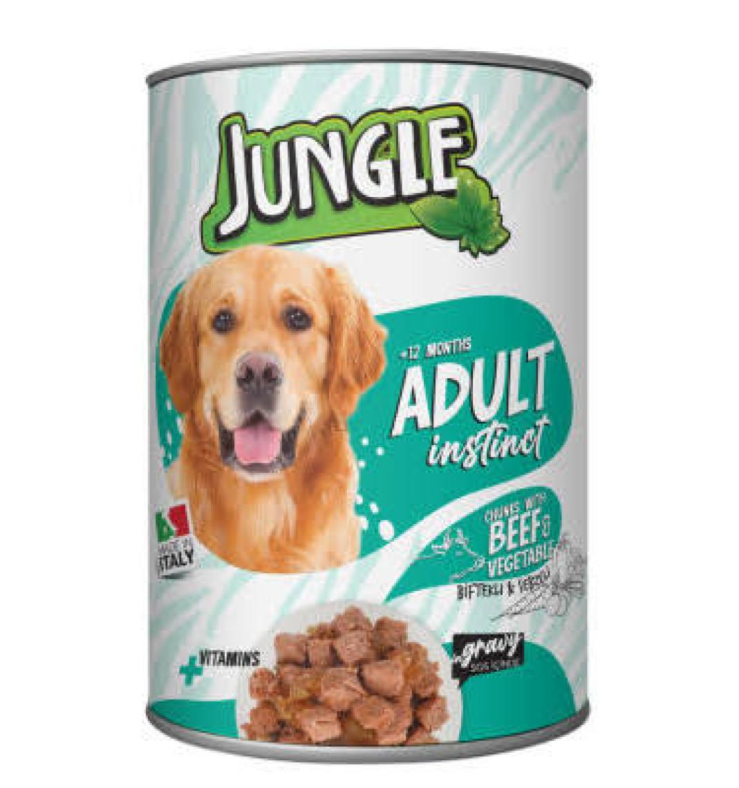 Jungle  Köpek 415 Gr Kuzu Etli-Av Hayvanlı Konserve