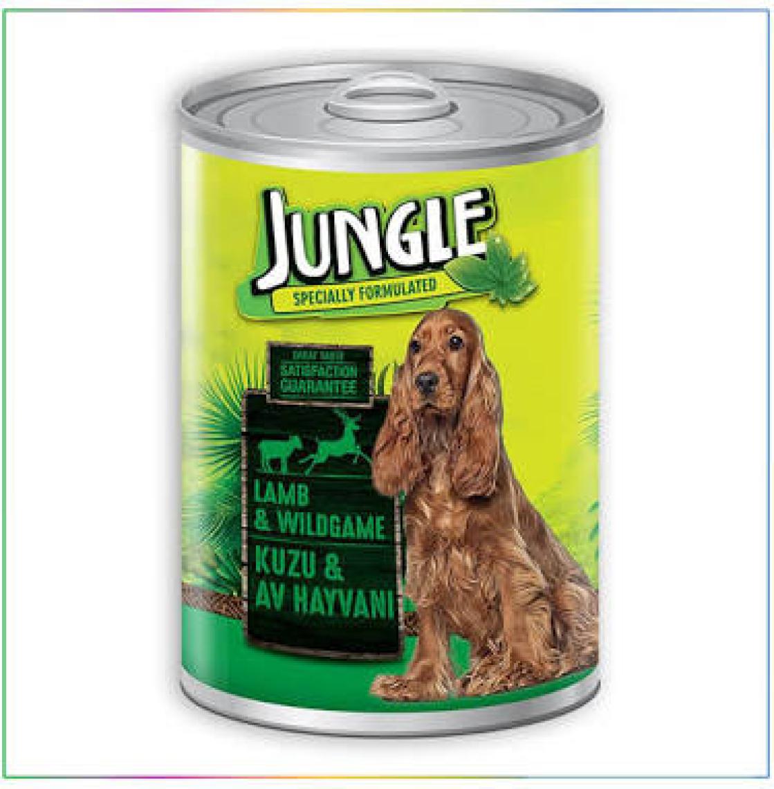 Jungle  Köpek 415 Gr Kuzu Etli-Av Hayvanlı Konserve