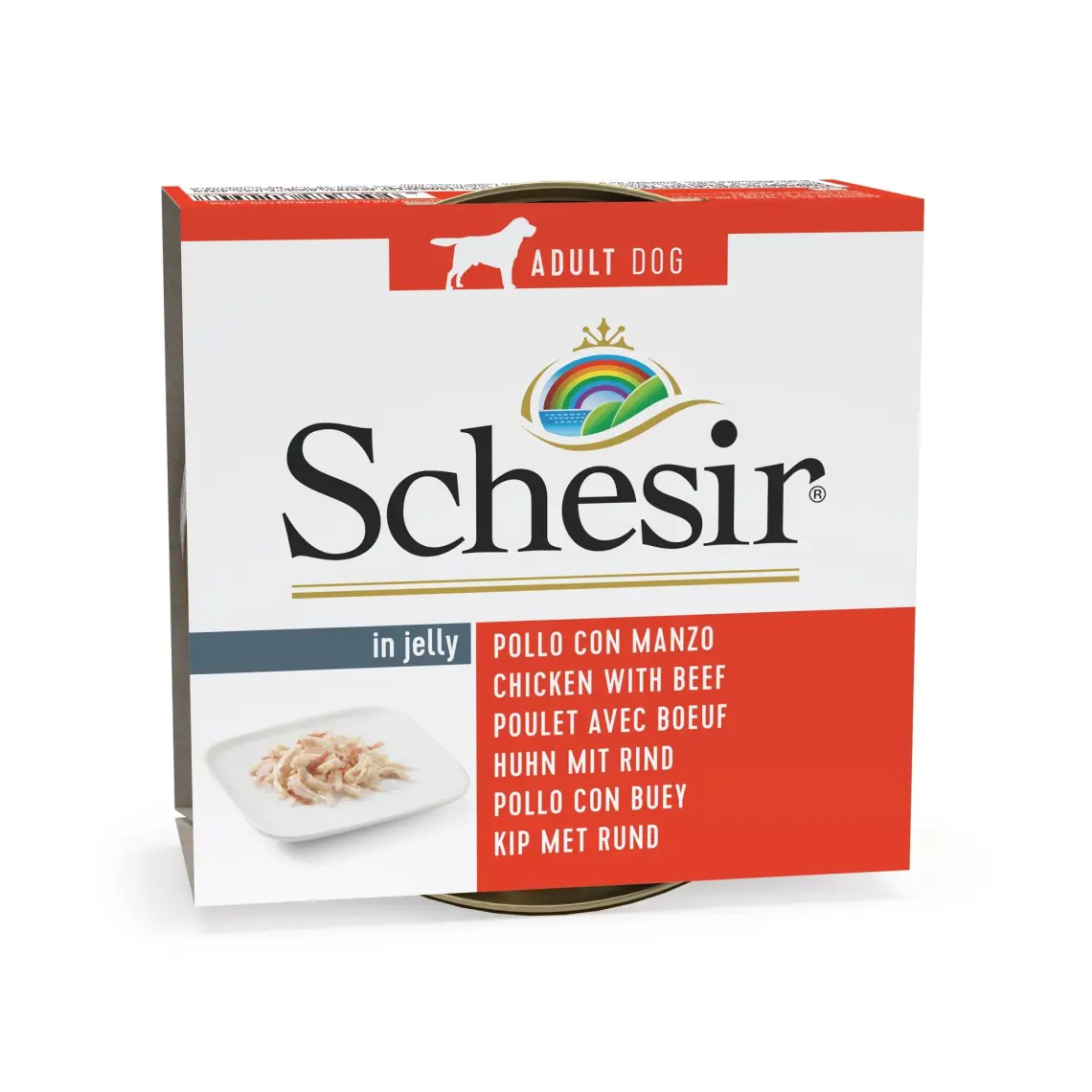 Schesir Tavuklu Biftekli Köpek Konservesi 150 Gr