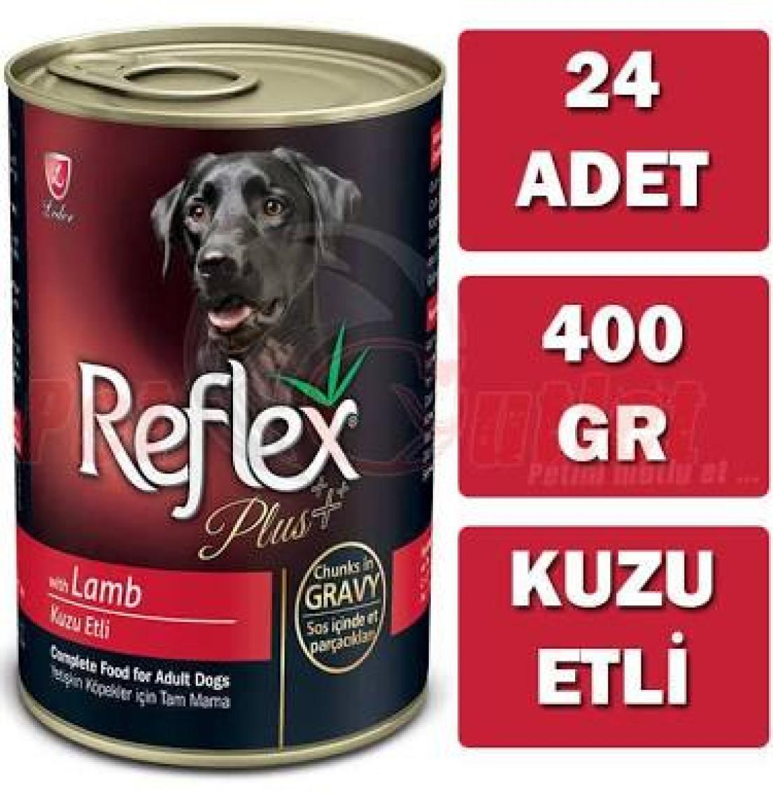 Reflex Plus Kuzulu Köpek Konserve Sos İçinde Et Parçacıklı 400 Gr