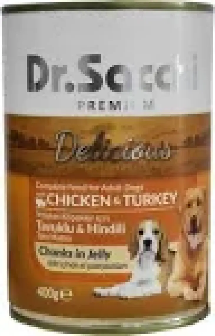 Dr.Sacchi Köpek Konserve Tavuk Ve Hindi Etli 400 Gr