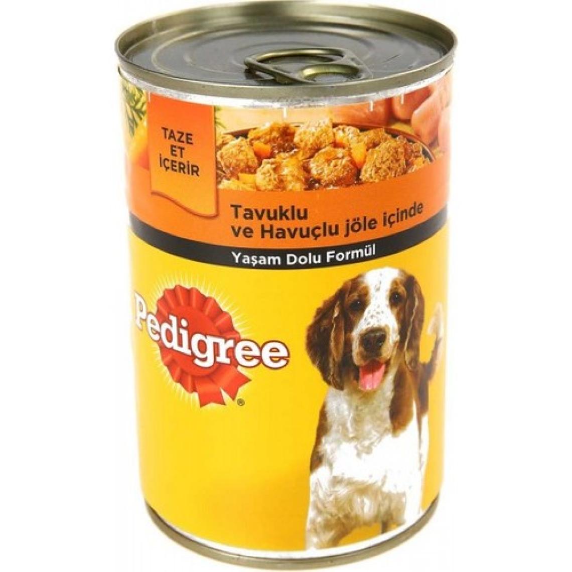 Pedigree Tavuklu ve Havuçlu Konserve Köpek Maması 400 Gr x 24 Adet