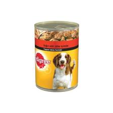 Pedigree Sığır Etli 400 gr 24'lü Yetişkin Köpek Konservesi