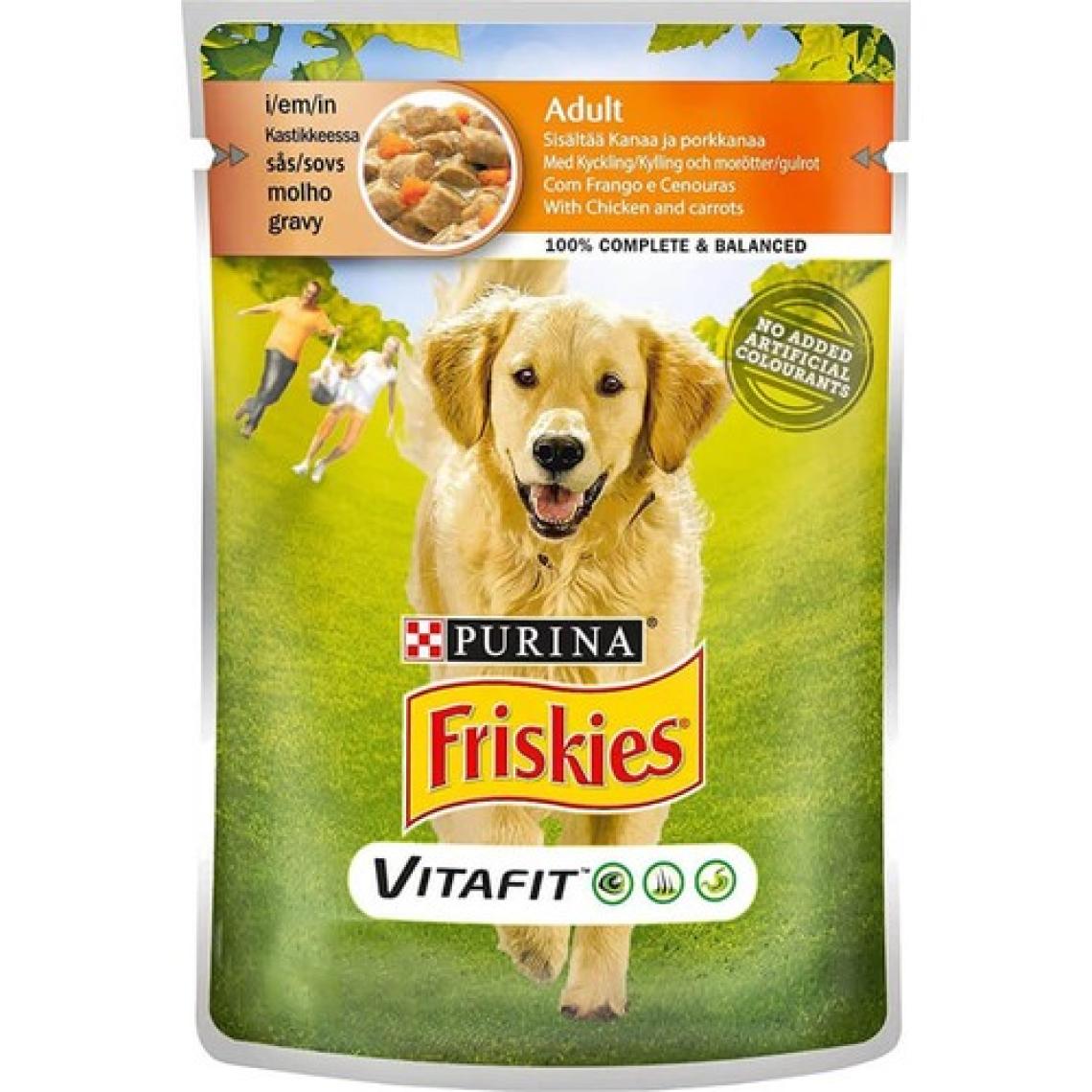 Purina Friskies Tavuklu ve Havuçlu Pouch Konserve Yetişkin Köpek Maması 20 x 100 gr