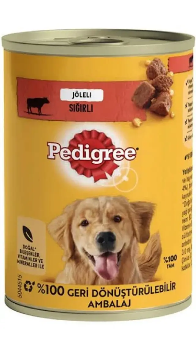 Pedigree Biftekli Konserve Köpek Maması 400 Gr x 24 Adet