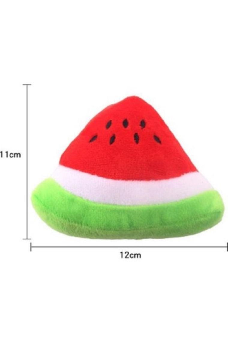 Mixpet Karpuz Şekilli Diş Kaşıyıcı Köpek Peluş Oyuncak 12X7 cm