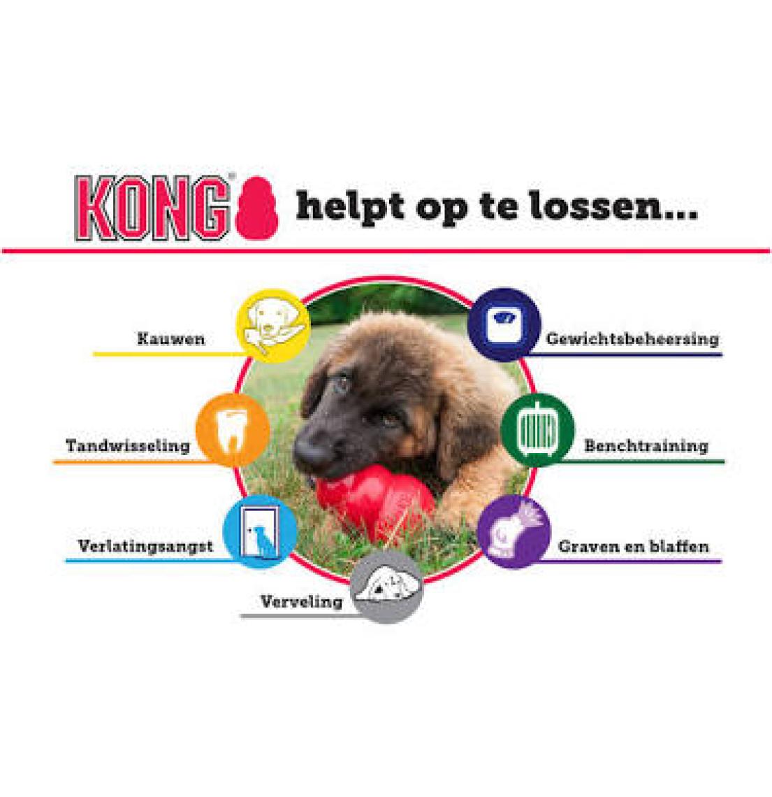 KONG Classic Köpekler için Çok Amaçlı Isırma Oyuncağı XXL