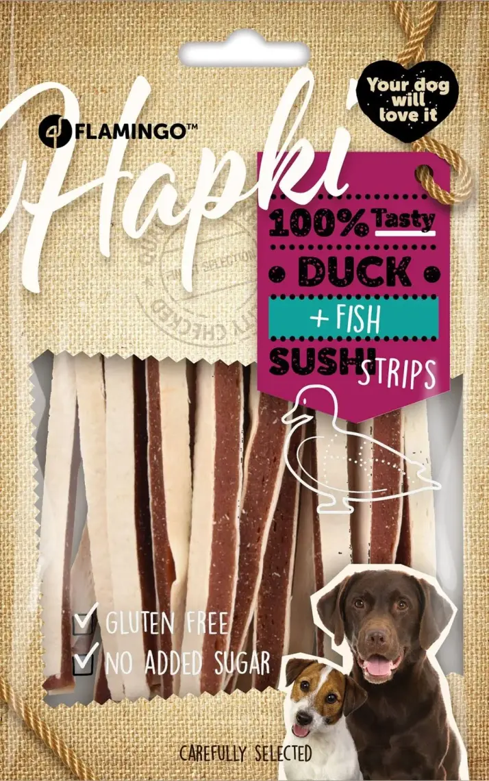 Flamingo Hapki Ördekli Balıklı Şerit Köpek Ödülü 85gr