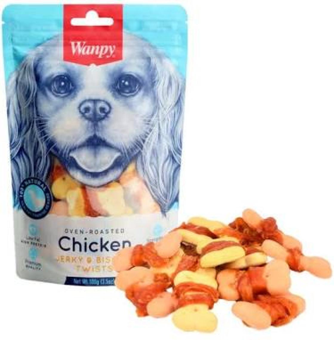 Wanpy Bisküvi Üzeri Tavuk Sargılı 100gr BA-04H Köpek Ödül Köpek Ödül
