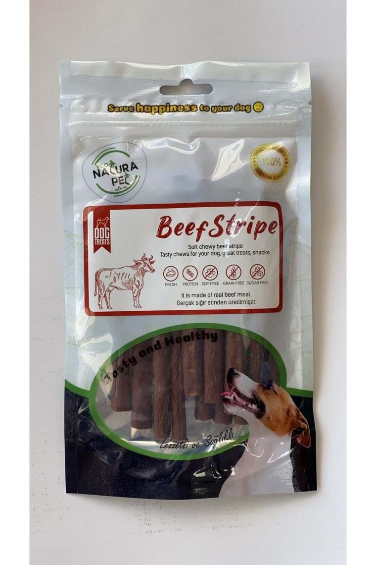 Eco Beef Strape Yumuşak Biftek Şeritleri Köpek Ödülü 100 Gr