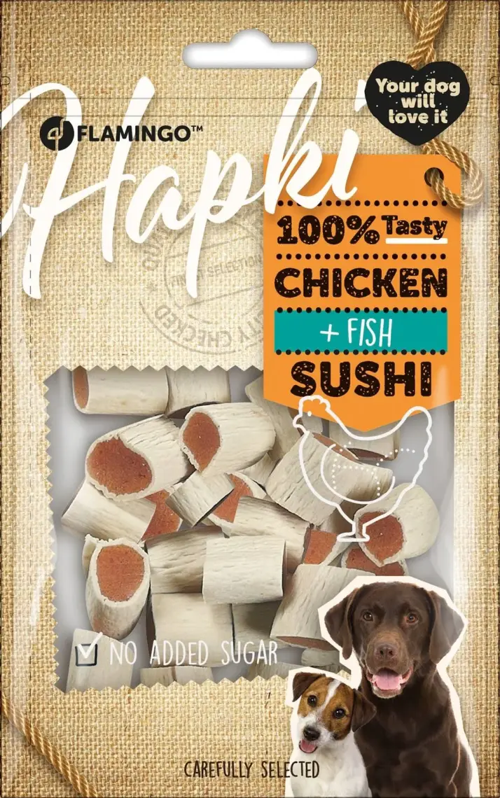 Flamingo Hapki Suşi Tavuklu Ve Balıklı Köpek Ödülü 85 gr