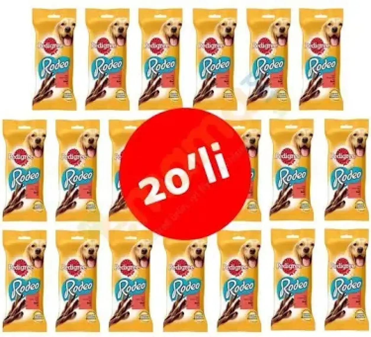 Pedigree Rodeo Biftekli Köpek Ödül Maması 70 Gr x 20 Adet