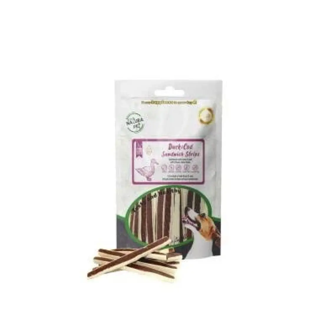 Natura Pet Eco Natura Pet Duck&cod Sandwich Ördekli Sandiviç Köpek Ödülü 100GR