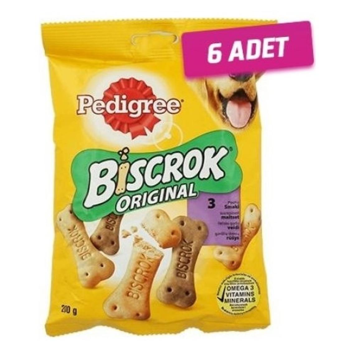 6 Adet - Pedigree Biscrock Köpek Ödülü 200 gr