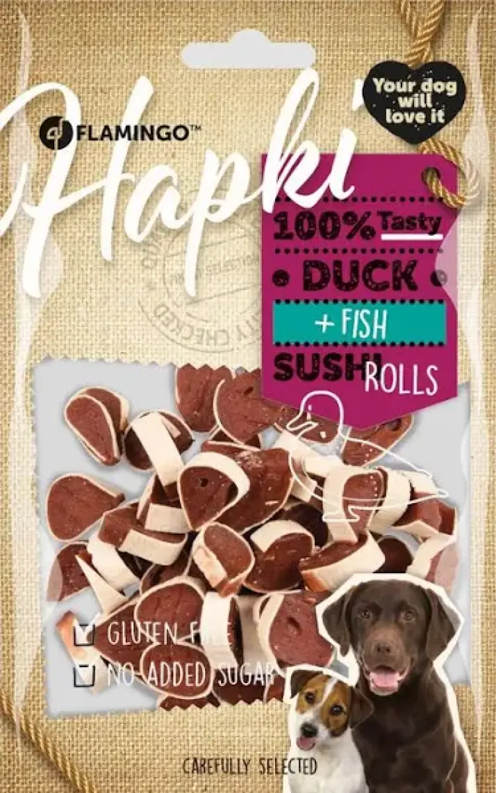 Flamingo Hapki Ördekli Balıklı Şerit Köpek Ödülü 85gr