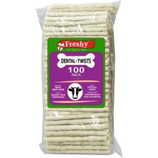 Freshy Dental Twists - Sütlü Burgu Çubuk - 100'LÜ Mega Paket