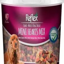 Reflex Karışık Renkli Mini Kalpli Yarı Yumuşak Köpek Ödül Maması 500 gr