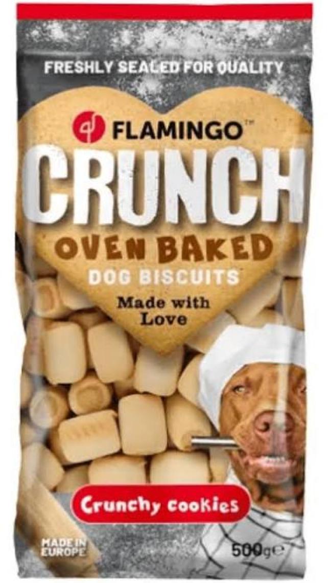 Karlie-Flamingo Crunch Bisküvi Mini Crockies  500Gr