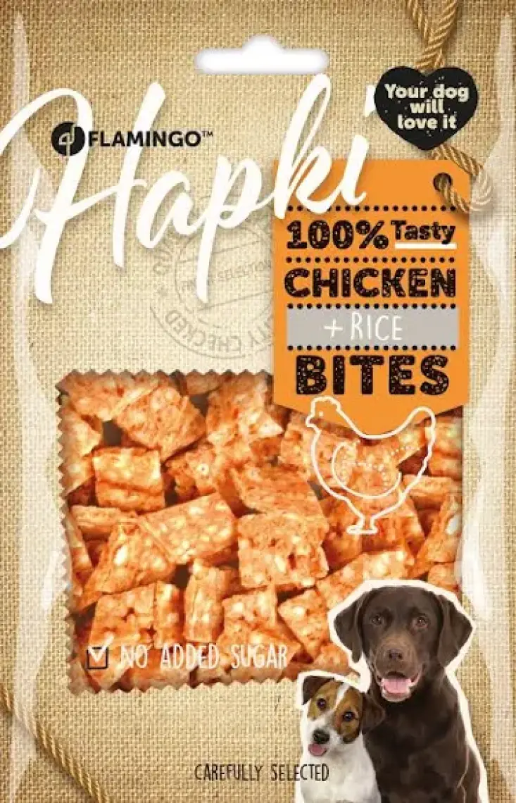 Flamingo Chick'n Tavuklu ve Pirinçli Köpek Ödül Maması 85gr