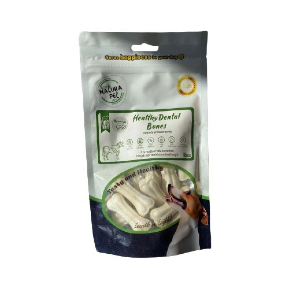 Natura Pet Eco Natura Pet Healty Dental Bones Beyaz Pres Kemik 5cm 12*li 90GR
