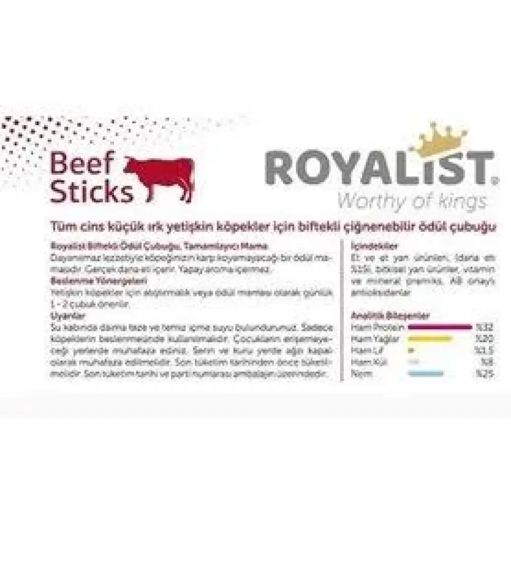 Royalist Dog K.ırk Beef Sticks 20 gr