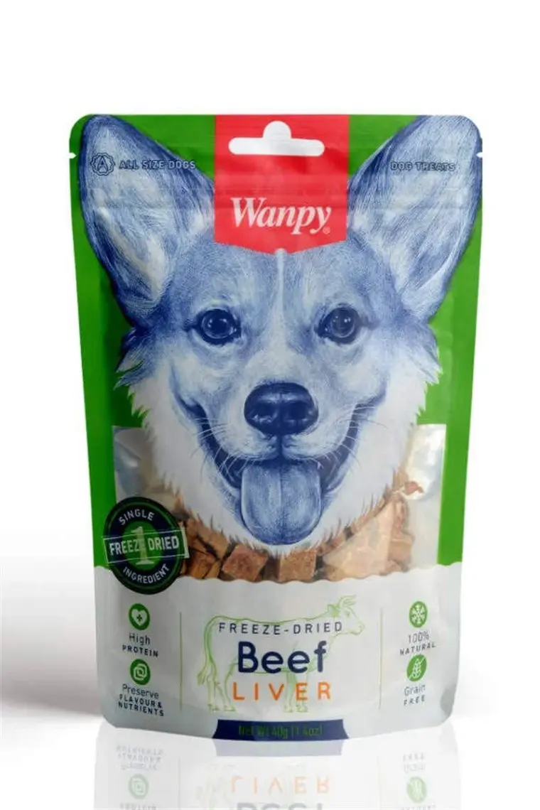 Wanpy Kurutulmuş %100 Dana Ciğeri Köpek Ödülü 40gr